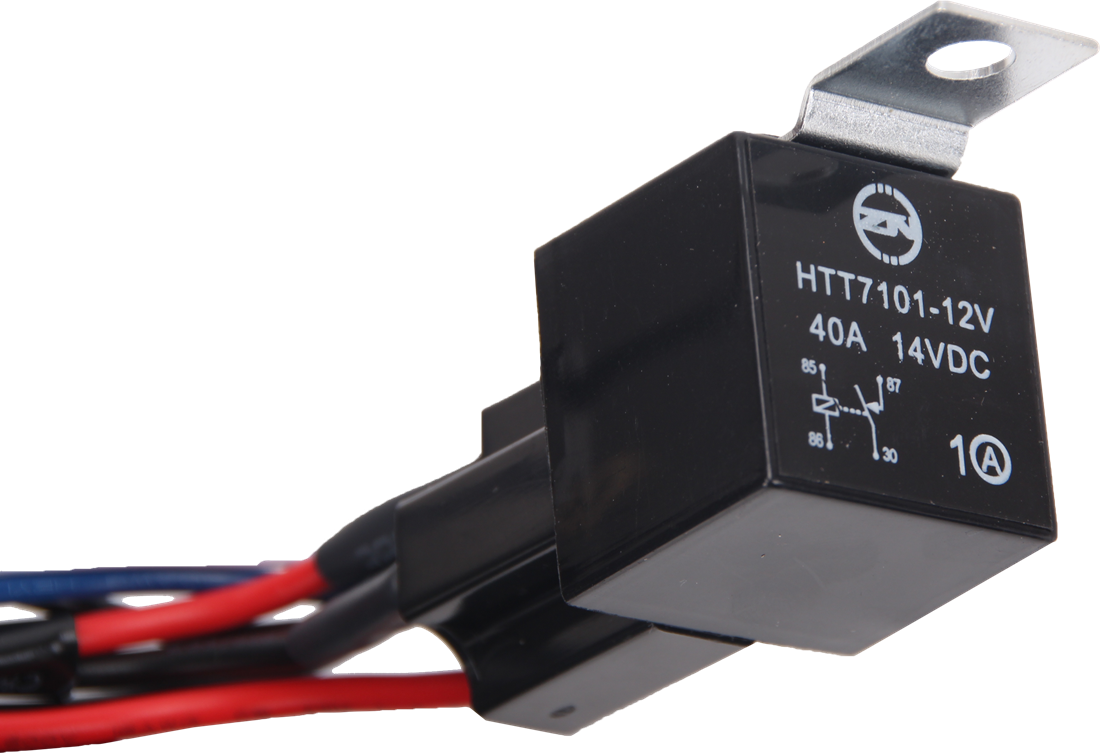 2way LED Universal Driving light Wiring Loom Harness 12V 24V 40A Relay Switch 4