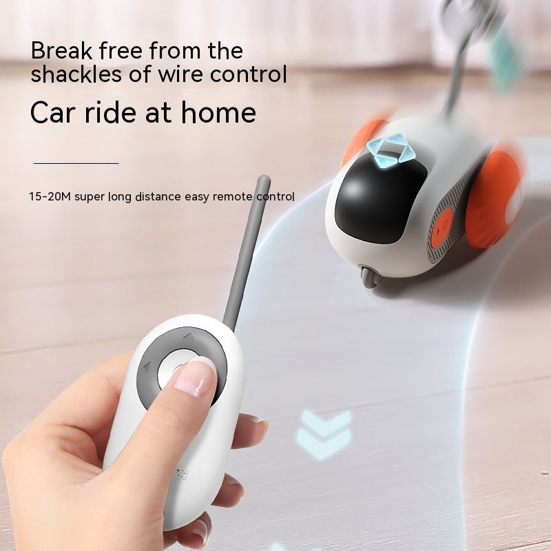 Remote Control Interactive Cat Car Toy USB Charging Chasing Automatic Self-moving Remote Smart Control Car Interactive Cat Toy Pet Products 3
