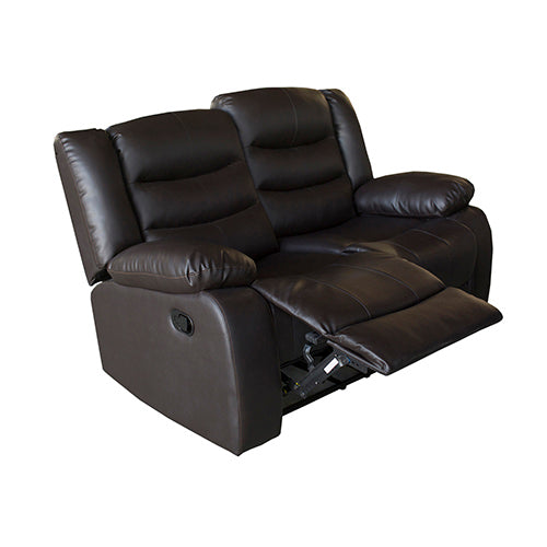 3+2+1 Seater Recliner Sofa In Faux Leather Lounge Couch in Black 6