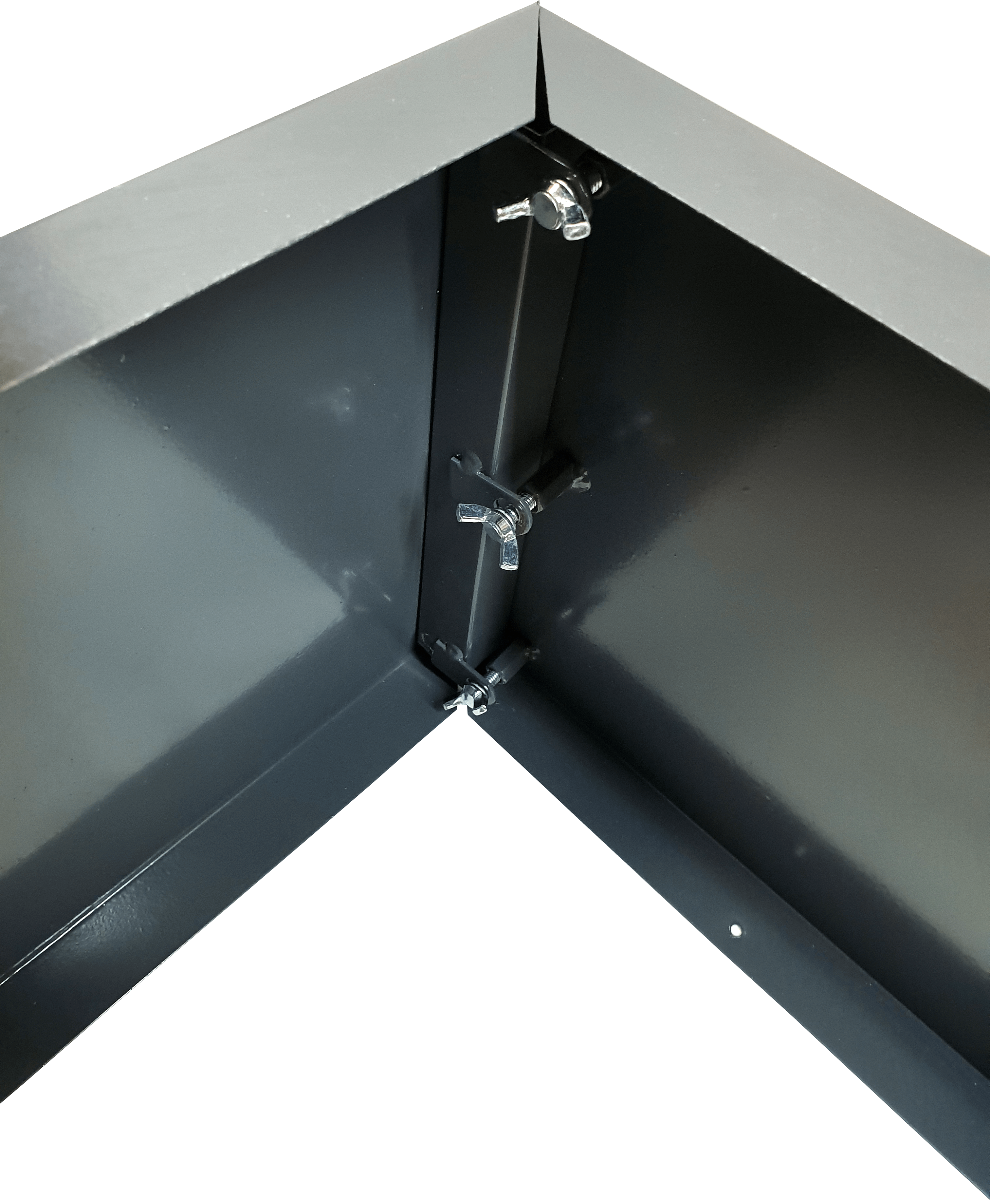 Grey Metal Planter Small 4