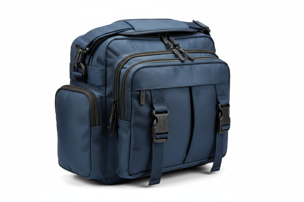 Outdoor Sport Messenger Bag Street Casual Design - Dark Blue