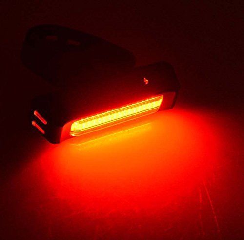 Set USB Rechargeable LED Bike Front Light headlight lamp Bar rear Tail Wide Beam 4