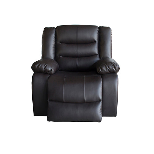 3+2+1 Seater Recliner Sofa In Faux Leather Lounge Couch in Black 7