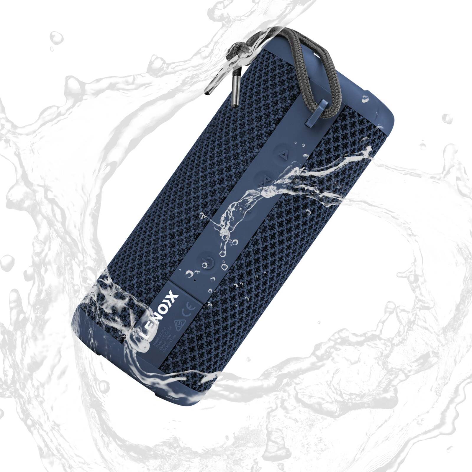 IPX7 Waterproof & Portable Bluetooth Speaker (Black) 10W, 360 Audio 4